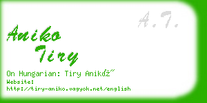 aniko tiry business card